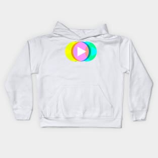 Play button Kids Hoodie